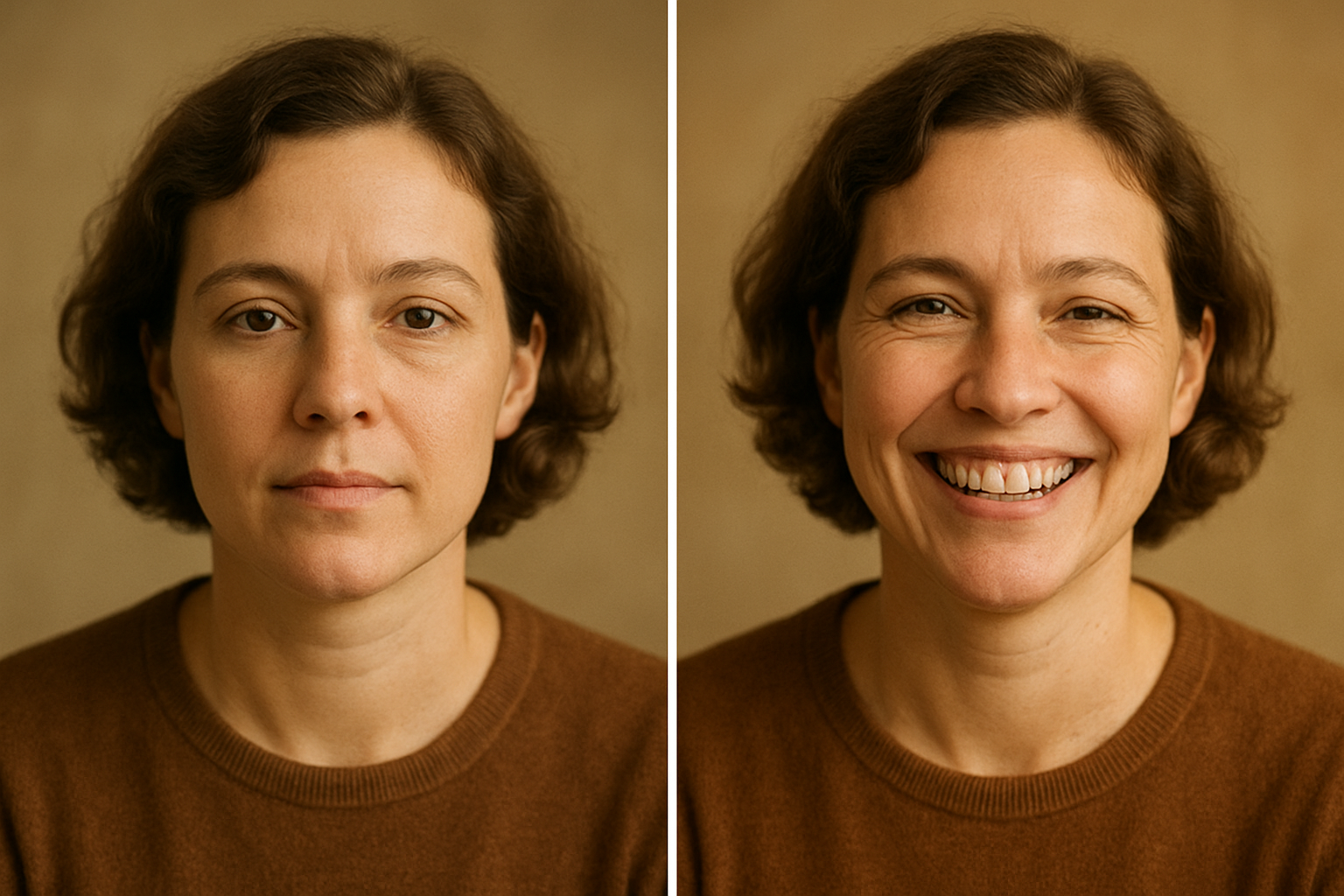 Expression Change - AI image transformation example